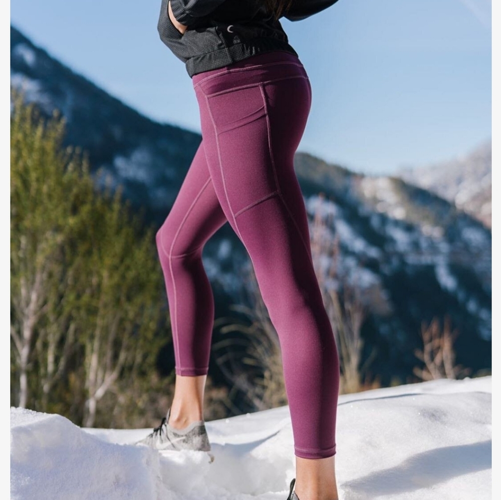 Zyia wine pocket brilliant hi rise capri 20” size 14-16